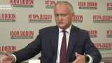 Додон обещает вернуть в Молдавию российское телевещание и русский язык