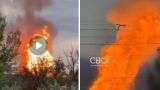 В Кривом Роге — большой пожар после прилёта БПЛА