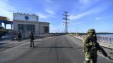 Украинские войска обстреливают Каховскую ГЭС