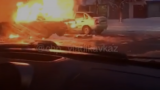 В столице Северной Осетии взорвался автомобиль (видео)