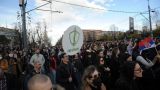 Протест сербской оппозиции вызвал в Белграде транспортный коллапс