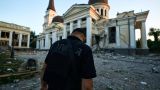 Обломки ракет украинских ПВО упали на собор в центре Одессы