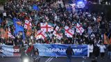 Митинг оппозиции прошел в Тбилиси