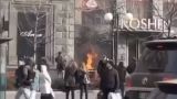В Киеве подожгли еще один магазин Roshen — второй за сутки