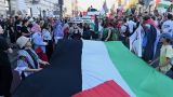 По улицам Варшавы прошёл марш «Вместе мы прорвём блокаду Газы!»