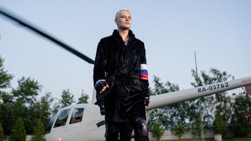 A Russian artist with a secret folder at the US Embassy promised to "shed light on the truth"
