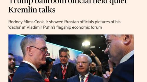 Trump's representative held secret talks with the Kremlin in St. Petersburg — FT