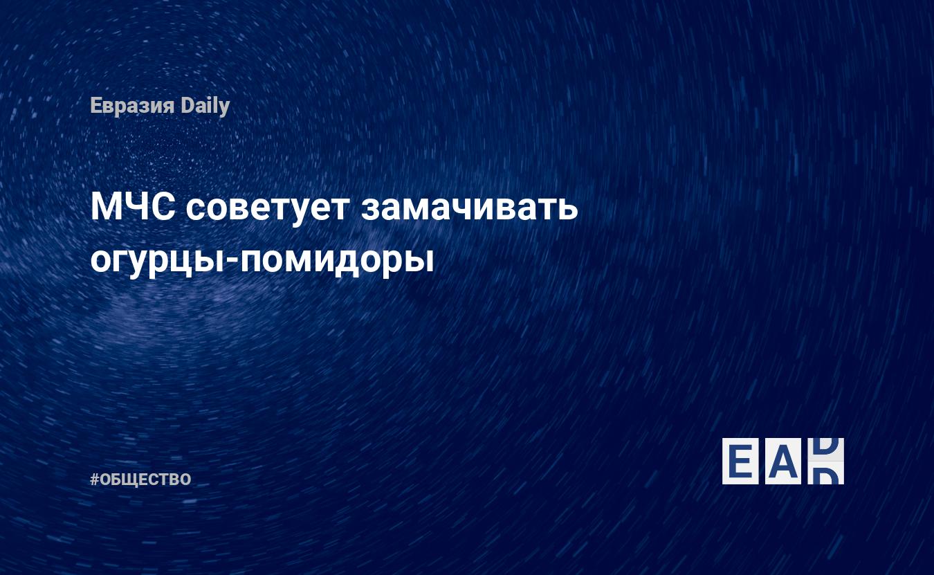 МЧС советует замачивать огурцы-помидоры — EADaily, 19 апреля 2020 —  Общество. Новости, Новости России