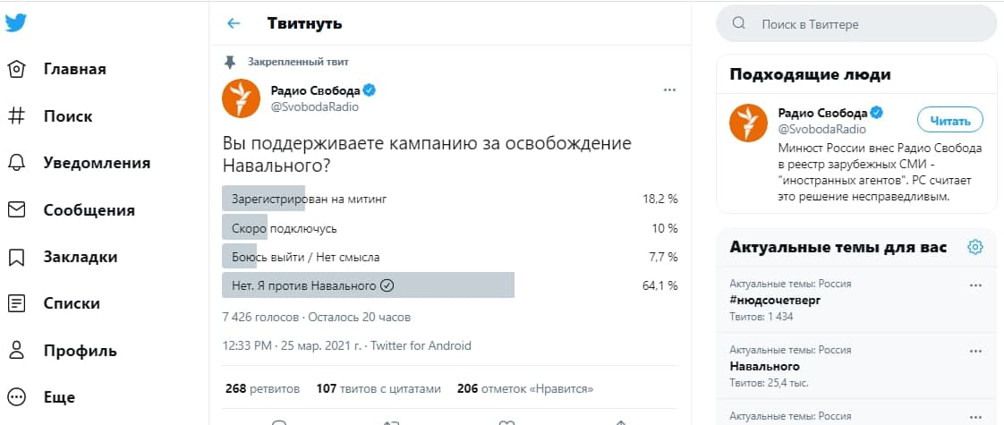 Навальный Твиттер. Навальный на радио. Радио Свобода новости. Опрос о свободе.