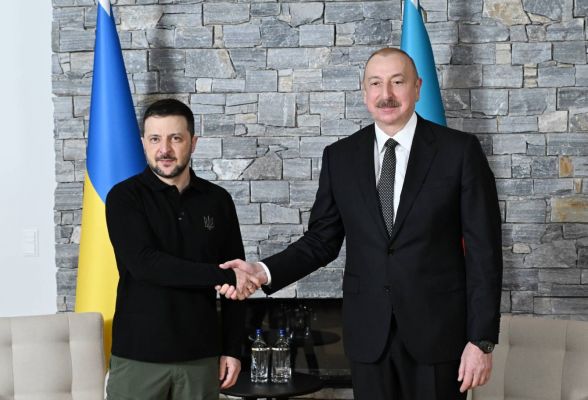 Aliyev and Zelensky Meet in Davos Amid Ukraine War