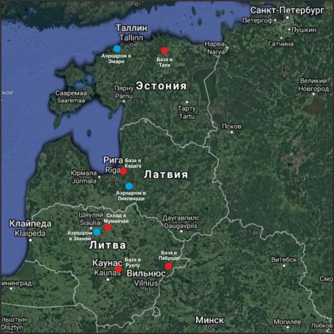 Как на ладони: Google показал военные базы НАТО в Прибалтике Эстония, Россия, Ленинградская область, Латвия, базы НАТО